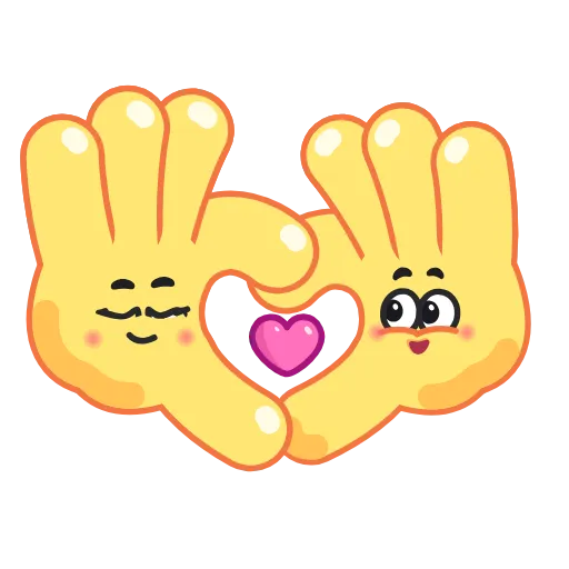 💓 Стикер «Hands for Friends» для Telegram