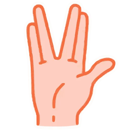 🖖 Стикер «Hands» для Telegram