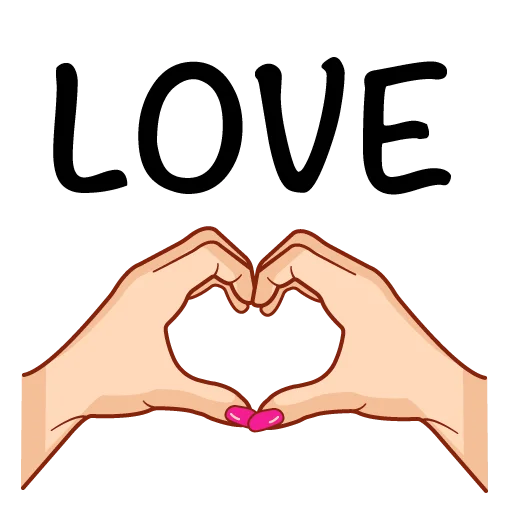 ♥️ Стикер «Hands Signs» для Telegram