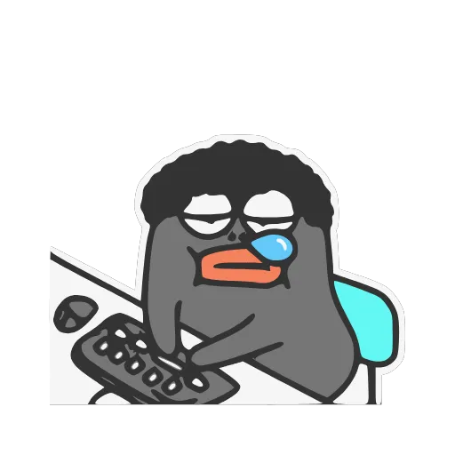 😐 Стикер «Bonny» для Telegram