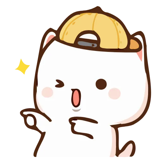 Стикерпак Cute cat для Telegram — скачать