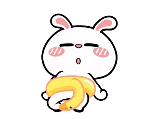 🍆 Стикер «Hyper Rabbit» для Telegram