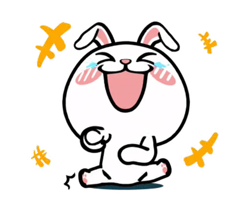 🤣 Стикер «Hyper Rabbit» для Telegram
