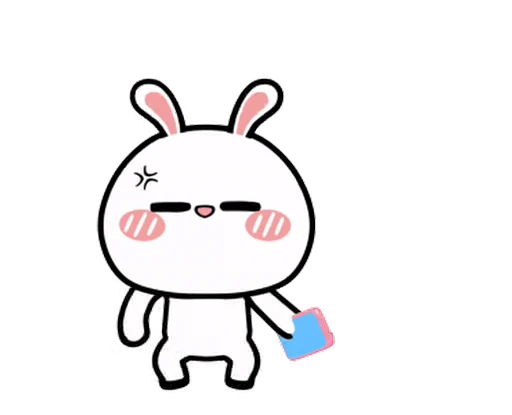 😡 Стикер «Hyper Rabbit» для Telegram