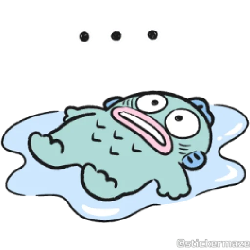 🙃 Стикер «HANGYODON» для Telegram