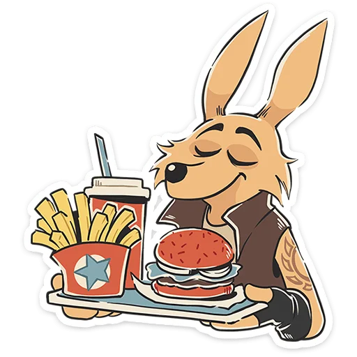 🍟 Стикер «Хэнк» для Telegram