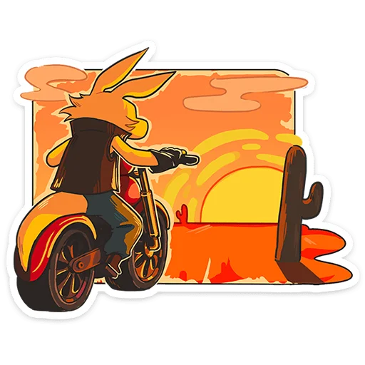 🌅 Стикер «Хэнк» для Telegram