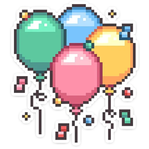 🎈 Стикер «Долго и счастливо» для Telegram