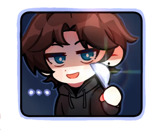 😨 Стикер «Чиби Happnss» для Telegram