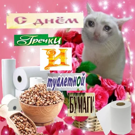 🤡 Стикер «С днем цемента» для Telegram