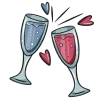 🥂 Эмодзи «Happy cat» для Telegram