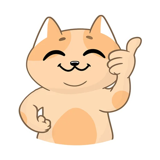 👍 Стикер «Happy Сat» для Telegram