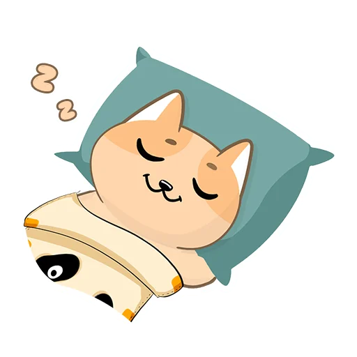 😴 Стикер «Happy Сat» для Telegram
