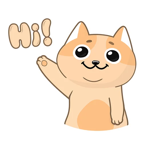 Стикерпак Happy Сat для Telegram