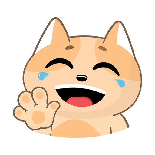 😂 Стикер «Happy Сat» для Telegram