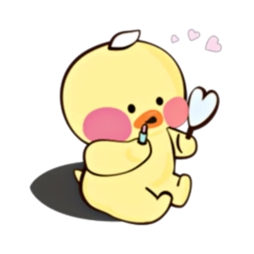 🐥 Стикер «Happy Fanfanduck + fanfanchuu (FULL) [ENG]» для Telegram