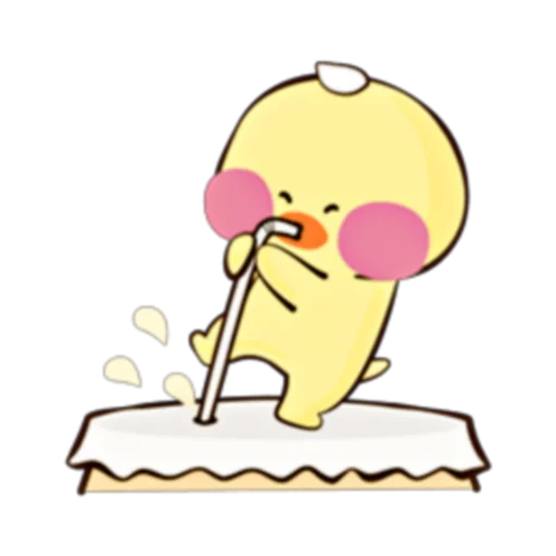 🐥 Стикер «Happy Fanfanduck + fanfanchuu (FULL) [ENG]» для Telegram