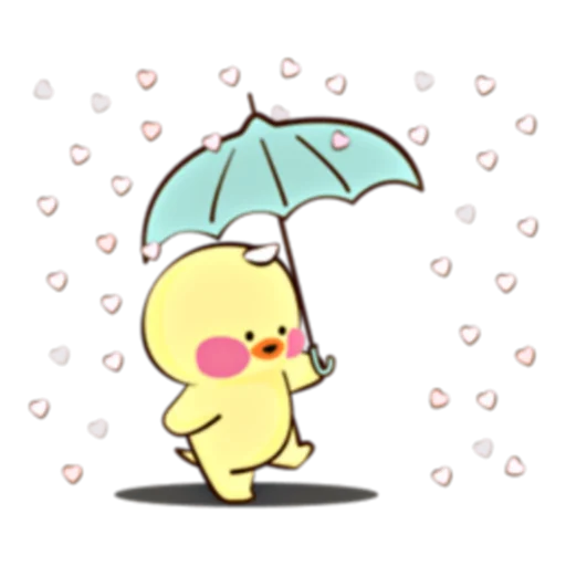 🐥 Стикер «Happy Fanfanduck + fanfanchuu (FULL) [ENG]» для Telegram