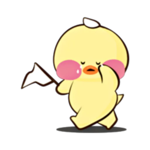 🐥 Стикер «Happy Fanfanduck + fanfanchuu (FULL) [ENG]» для Telegram