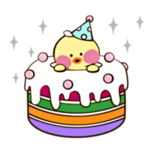🐥 Стикер «Happy Fanfanduck + fanfanchuu (FULL) [ENG]» для Telegram