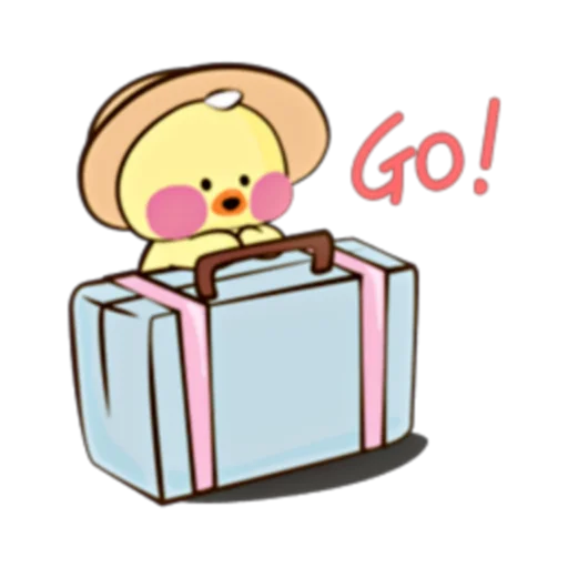 🐥 Стикер «Happy Fanfanduck + fanfanchuu (FULL) [ENG]» для Telegram