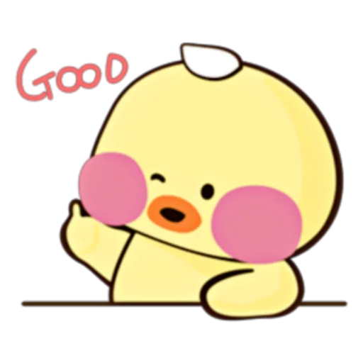 🐥 Стикер «Happy Fanfanduck + fanfanchuu (FULL) [ENG]» для Telegram