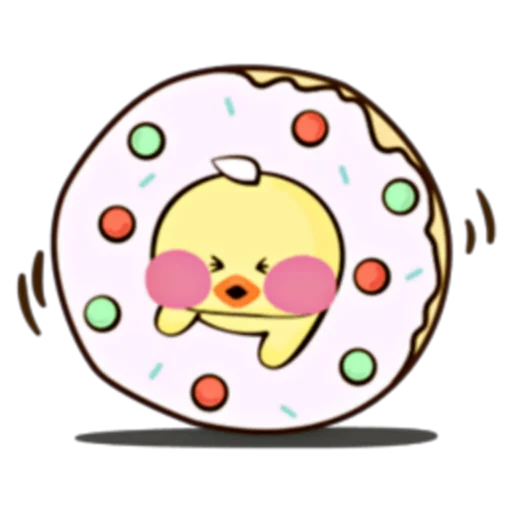 🐥 Стикер «Happy Fanfanduck + fanfanchuu (FULL) [ENG]» для Telegram