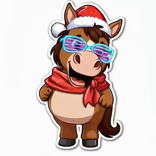 Стикерпак Red horse для Telegram