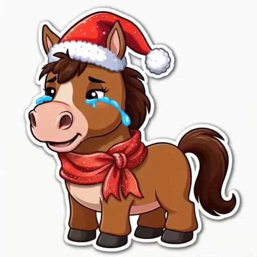 😭 Стикер «Red horse» для Telegram