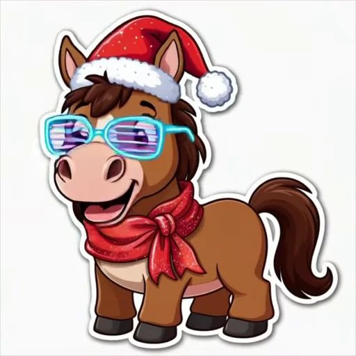 😎 Стикер «Red horse» для Telegram