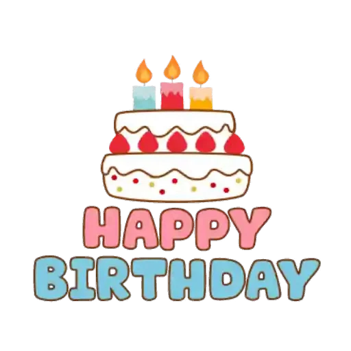 🎂 Стикер «Happy Birthday» для Telegram
