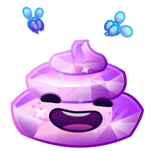 💩 Эмодзи «Happy Brownie Больше в тгк» для Telegram