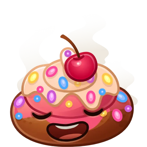 💩 Эмодзи «Happy Brownie Больше в тгк» для Telegram