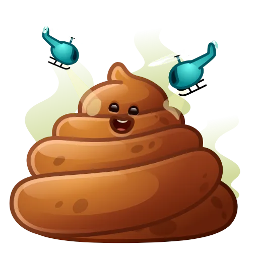 💩 Эмодзи «Happy Brownie Больше в тгк» для Telegram