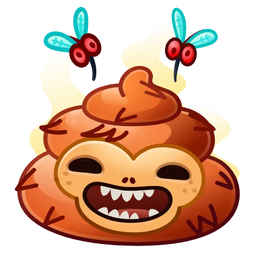 💩 Эмодзи «Happy Brownie Больше в тгк» для Telegram