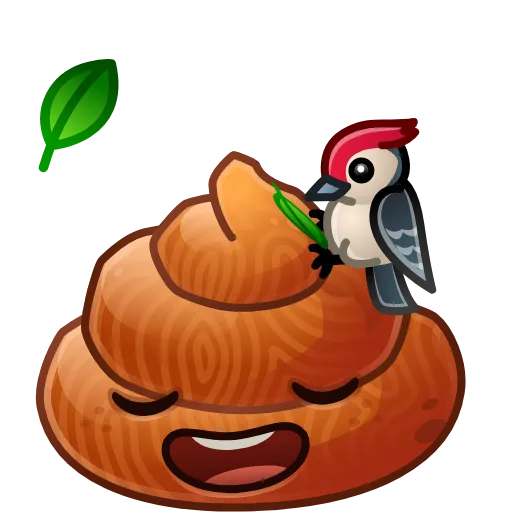 💩 Эмодзи «Happy Brownie Больше в тгк» для Telegram
