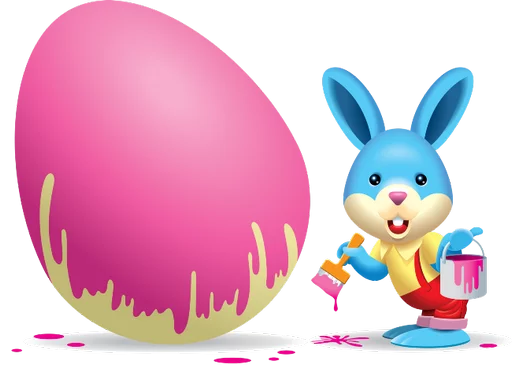 🐇 Стикер «Happy Easter» для Telegram
