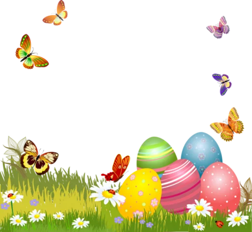 🎗 Стикер «Happy Easter» для Telegram