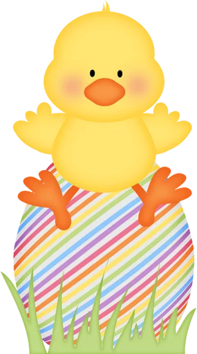 🐥 Стикер «Happy Easter» для Telegram