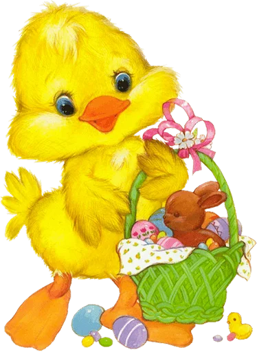 🐥 Стикер «Happy Easter» для Telegram