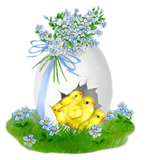 🐥 Стикер «Happy Easter» для Telegram