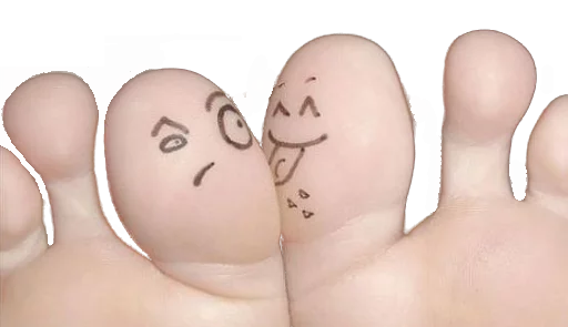 💋 Стикер «Happy feet» для Telegram