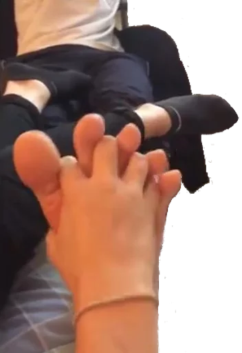 🤝 Стикер «Happy feet» для Telegram