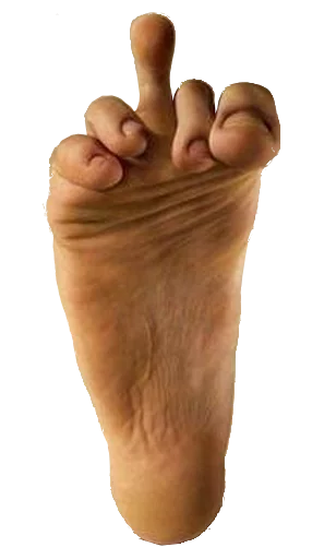 🖕 Стикер «Happy feet» для Telegram