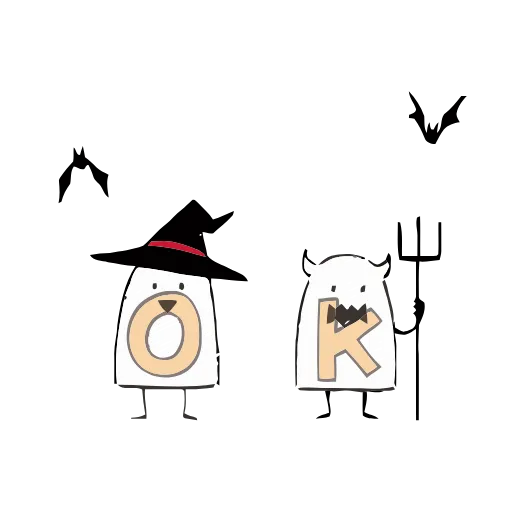🙃 Стикер «Happy Halloweeeeeen» для Telegram