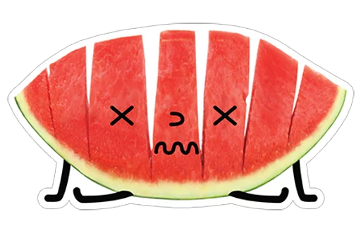 😠 Стикер «watermelon» для Telegram