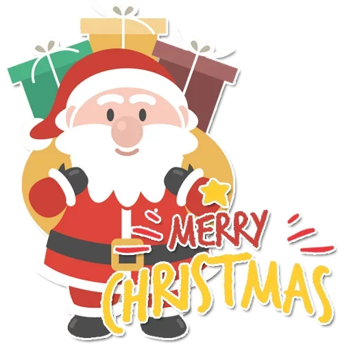 ❄ Стикер «Happy Merry Christmas» для Telegram