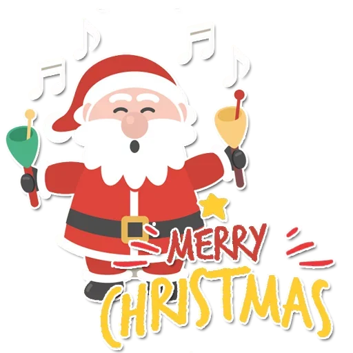 ❄ Стикер «Happy Merry Christmas» для Telegram