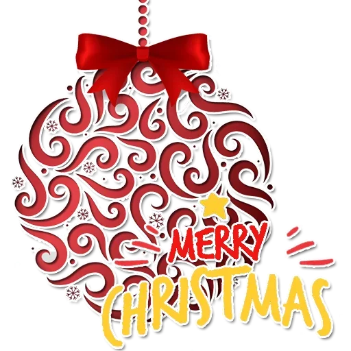 ⛄ Стикер «Happy Merry Christmas» для Telegram