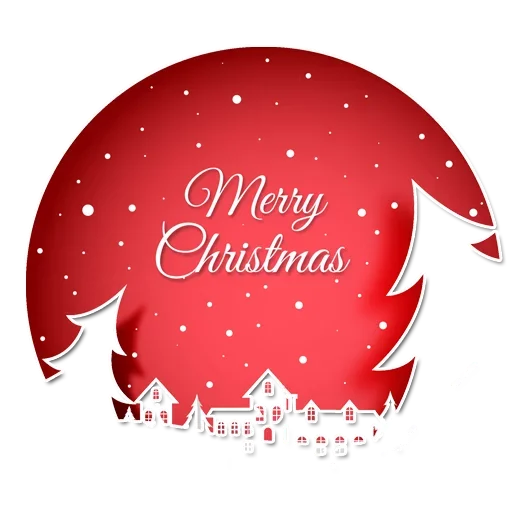 ⛄ Стикер «Happy Merry Christmas» для Telegram
